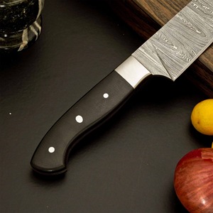 Coltello da Chef Artigianale in Acciaio Damasco Viking Art FH-196 con Manico in Micarta, Stile Industriale Ambidestro, Lama 8-9.9 pollici, Eco-Friendly - Product Image 3