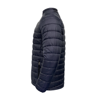 Veste d'hiver matelassée unisexe à logo brillant sur le devant, en cuir véritable, design personnalisé, haute qualité, best-seller