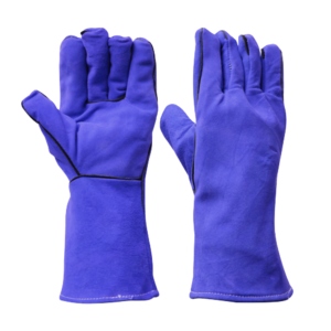 High Quality Heavy-Duty Cowhide Split Leather CE Certified Welding Gloves Safety Cuff for Industrial <b>Fire</b> - Product Image 2