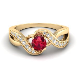 Bague REYES en argent sterling 925 avec moissanite certifiée GRA, taille ronde, 0,84 carat, pierre précieuse rubis, cadeau de mariage, bijoux fins – Grande Vente - Product Image 6