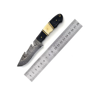 Professional Damascus Steel Hunting Knife with Pakka Wood Handle Fixed Blade Outdoor Camping Bushcraft <b>Tool</b> - Product Image 4