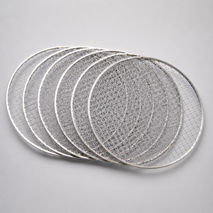 ตะแกรงย่างบาร์บีคิวสแตนเลสพรีเมียม ทนความร้อน ถาดย่างถ่าน - Product Image 1