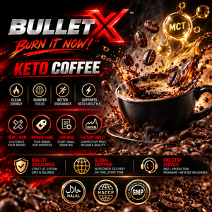 Café instantané Keto Diet MCT, faible en sucre, gestion du poids, café fonctionnel, prémélange, OEM, marque privée, Malaisie - Product Image 1