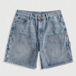 Shorts de Mezclilla Desgarrados con Logotipo Personalizado para Mujer, Estilo Y2K, Cintura Media, 100% Algodón, Secado Rápido, Transpirables, Venta al Por Mayor B2B - Product Image 1