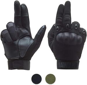 Premium Tactical Leather Impact Protection <b>Gloves</b> With Reinforced Stitching And <b>Long</b> Term Wear Resistance For Industrial - Product Image 2