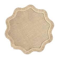 Posavasos de Yute Hechos a Mano con Cuentas, Posavasos Decorativos en Forma de Estrella para Mesa de Comedor o Mesa de Café - Product Image 2