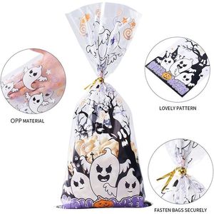 CCINEE - Bolsas de Plástico Transparente para Dulces de Halloween, 150 Unidades, y 300 Bolsas para Empacar Galletas y Bocadillos, Bolsas para Regalos de Halloween - Product Image 3