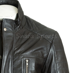 Custom Design Men Shearling <b>Leather</b> <b>Long</b> Coat Solid Color Streetwear Hot Sale Reasonable Price Men Shearling <b>Jackets</b> - Product Image 2