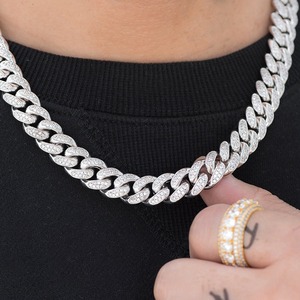 Hip Hop Jewelry 14K <b>Solid</b> Gold Miami Cuban Infinity Link Chain VVS Clarity Lab Grown Diamonds Iced IGI Certified Men's Gift - Product Image 5