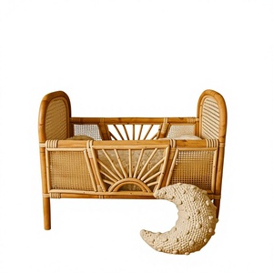 Accessoires de photographie pour bébés en rotin écologiques - Paniers photo pour nouveau-nés, prix d'usine pas cher - Product Image 3
