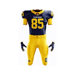 Uniformes de football américain 2026 en gros, meilleure qualité, personnalisés pour équipes sportives, tenues de sport à manches courtes - Product Image 3