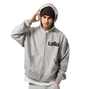 Sweat-shirts à capuche décontractés pour hommes, design personnalisé, solides, d'hiver, avec poche, respirants, en tissu polaire 100% coton, fabriqués au Pakistan - Product Image 3