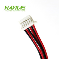 Arnés de Conector Electrónico Personalizado JST -08V-S Amphenol FCI Minitek de 16 Pines a 8 Pines, Cable de PVC para Placa de Circuito Impreso (PCB)
