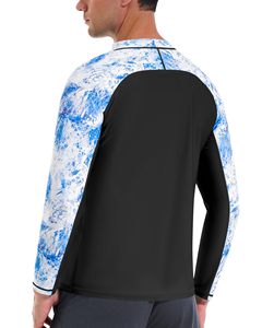 Men's Long Sleeve Sun Protection <b>Swim</b> <b>Shirt</b> Quick Dry Surfing Top for Beach Swimming Snorkeling Water Sports - Product Image 4