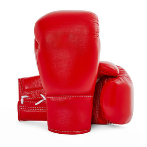 ถุงมือชกมวยหนังวัวแท้คุณภาพเยี่ยมแบบผูกเชือก ขายดี รุ่น CP-BG-63 เหมาะสำหรับฝึกซ้อมและแข่งขันคิกบ็อกซิ่ง - Product Image 1