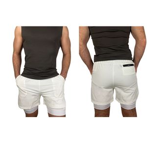 Pantalones Cortos Deportivos de Compresión para Hombre, Lisos, Ajustados, para Correr, Fitness y Entrenamiento al Aire Libre - Product Image 1