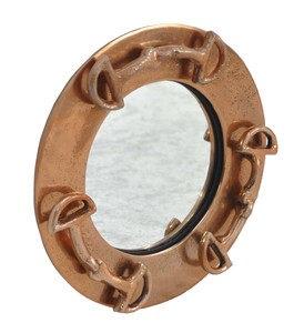 Decorative Equestrian Rose Gold Horse Bit Design Metal <b>Antique</b> <b>Frame</b> Mirror Vanity Mirror Wall Bohemian Lightweight Eco-Friendly - Product Image 6