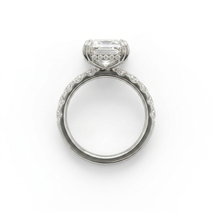 Anillo de Compromiso y Boda Clásico de Oro Blanco de 8K con Diamantes Certificados por IGI, Elegante Banda Sencilla con Brillo Radiante, Ideal para Uso Diario y Regalo - Product Image 3