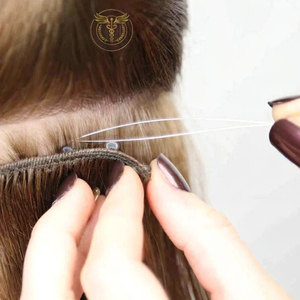 Hair Extension Starter Kit Complete – Micro <b>Ring</b> Tools Set with Pliers Beads Thread <b>Clips</b> Scissors for Professional Salon Use - Product Image 6