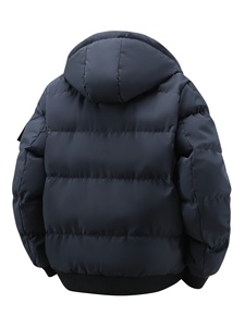 Veste matelassée pour homme, veste d'hiver rembourrée, veste chaude à capuche, veste décontractée pour l'extérieur, fournisseur - Product Image 2