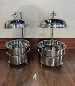 Recipiente para Calentar Comida para Fiestas y Eventos, de Acero Inoxidable con Tapa y Soporte, para Biryani, Recipiente para Servir Comida, Nuevo - Product Image 3