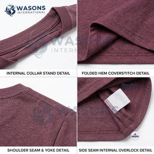 Camiseta de Algodón de Manga Corta con Cuello Redondo y Color Sólido para Hombre, Estilo Casual, Corte Regular, Marca WASONS INTERNATIONAL - Product Image 3