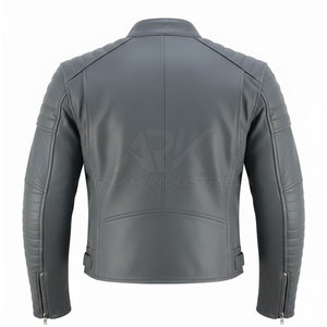 Chaqueta de Cuero para Motocicleta para Hombre de Alta Calidad y Bajo Precio, Diseño Único con Contraste de Color - Product Image 2