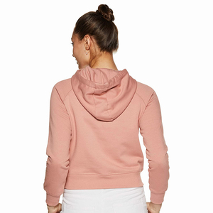 2026 Customize Plain High Quality Women <b>Crop</b> <b>Top</b> Hooded <b>Pink</b> Color Slim Fit Casual Winter Wear Women <b>Crop</b> <b>Top</b> Hoodie - Product Image 2