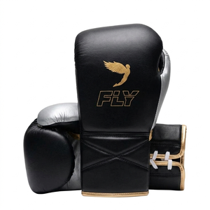 Gants de boxe en cuir Fly à doigts entiers, anti-UV, séchage rapide, à lacets, orange, pour adultes, unisexe, équipement de sparring, gants d'entraînement respirants - Product Image 4