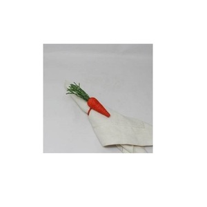 Anneaux de serviette en métal émaillé en forme de citrouille, design moderne, écologiques, pour décoration de table festive d'automne, Thanksgiving, mariage, hôtel - Product Image 4