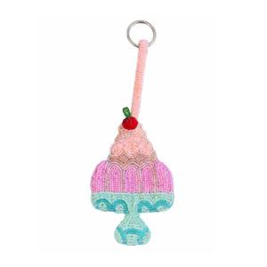 Beaded Ice <b>Cream</b> Key Charm Hold to Keys or <b>Bag</b> Charm for Handbag Purse Car Key As a Birthday Wedding Party Gifted Accessories - Product Image 5