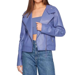 Ladies Knitted Breathable Leather <b>Biker</b> <b>Jacket</b> Real Leather Stylish Slim Fit Wholesale Fashion Wear Leather Avirex Women <b>Jackets</b> - Product Image 5