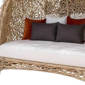 ARTERRA Modern Outdoor Teak Branch Canopy Daybed Luxury Sun <b>Lounger</b> <b>Cushion</b> Swimming Pool Patio Resort Hotel Villa Garden UV - Product Image 6