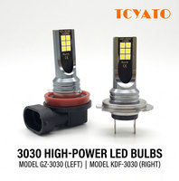 Ampoule LED TCYATO H4, Ampoule LED H11, Ampoules LED pour voitures, Ampoule LED H7 CSP pour feux de brouillard, Phare H1, Éclairage automobile, Feux de brouillard avant haute luminosité