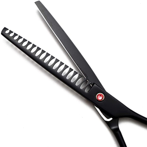 Ciseaux de barbier professionnels en acier inoxydable, lame courbée, pour droitiers, pour coiffeurs professionnels. - Product Image 5