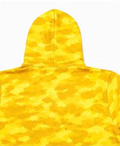 Men's Yellow Animal Print <b>Zip</b>-Up Hoodie Clown Face Print Full Sleeve Streetwear Regular Fit Knitted Fabric 100% Cotton Winter - Product Image 5