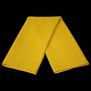 Essuie-tout de cuisine jaune 100% coton avec motif gaufré, design professionnel pour la cuisine - Product Image 6