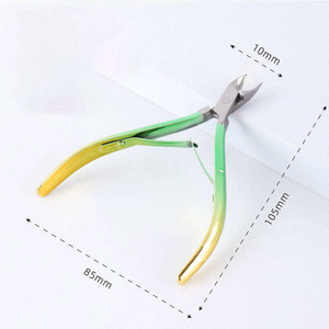 High Quality Curved Stainless Steel Colorful Cuticle Nipper Rose <b>Pink</b> Manicure Pedicure Salon Nail Art for Finger Manicure - Product Image 4