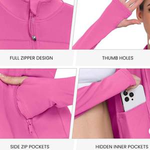 Chaqueta Deportiva de Diseño Clásico, Personalizable, de Color Sólido, Moderna, Transpirable, para Mujer - Product Image 4