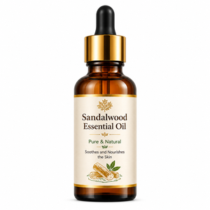 Huile Essentielle de Bois de Santal 100% Pure Distillée à la Vapeur OEM ODM Étiquette Privée Personnalisée Biologique Nourrissante Hydratante pour la Peau - Product Image 1