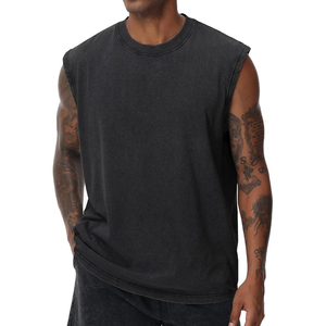 LETSEE Camisetas sin Mangas para Hombre, 100% Algodón, Camisetas Deportivas Transpirables para Gimnasio, Correr y Uso Casual - Product Image 6