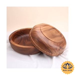 [BEST SELLING] Bol en bois rustique sculpté sans BPA, écologique, pour desserts, glaces, noix, cadeau d'affaires - Product Image 1