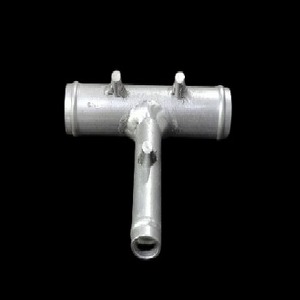 Conector en T de aluminio para manguera de calefacción tipo T para el sistema de refrigeración King Long Golden Dragon - Product Image 3