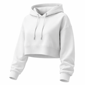 Sudadera con Capucha Corta Personalizada para Mujer - Pedidos al por Mayor del Fabricante, Diseños Personalizados OEM Disponibles - Product Image 3