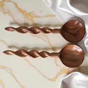 Cuchara de Servir de Madera Hecha a Mano de Primera Calidad, Utensilio de Cocina Natural para Mezclar Arroz, Curry, Sopa y Salsas, Ideal para Restaurantes - Product Image 4