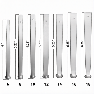 7 Pcs U.S. Pattern Osteotome Kit 618mm Straight Beveled Blades Steel Manual CE Certified Orthopedic Surgical By <b>Blush</b> Surgical - Product Image 5