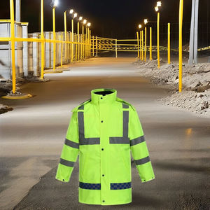 Gilet de sécurité réfléchissant en polyester haute visibilité, vêtements de travail personnalisés pour les agents de sécurité - Product Image 5