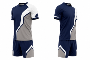 Maillots de football personnalisés imprimés par sublimation, col en V, manches courtes, poches pour uniforme d'équipe/club, fabricant OEM, 100% polyester - Product Image 5
