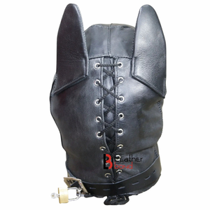 หน้ากากหนังวัวแบบปิดตาเต็มใบ พร้อมสายรัดและหัวเข็มขัดที่กระชับพอดี - Product Image 6