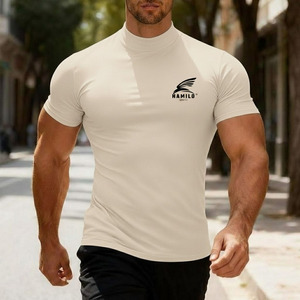 Top Quality Breathable <b>Compression</b> <b>Shirt</b> for Men Custom Logo Casual Solid Pattern Long Sleeve with O-Neck - Product Image 6
